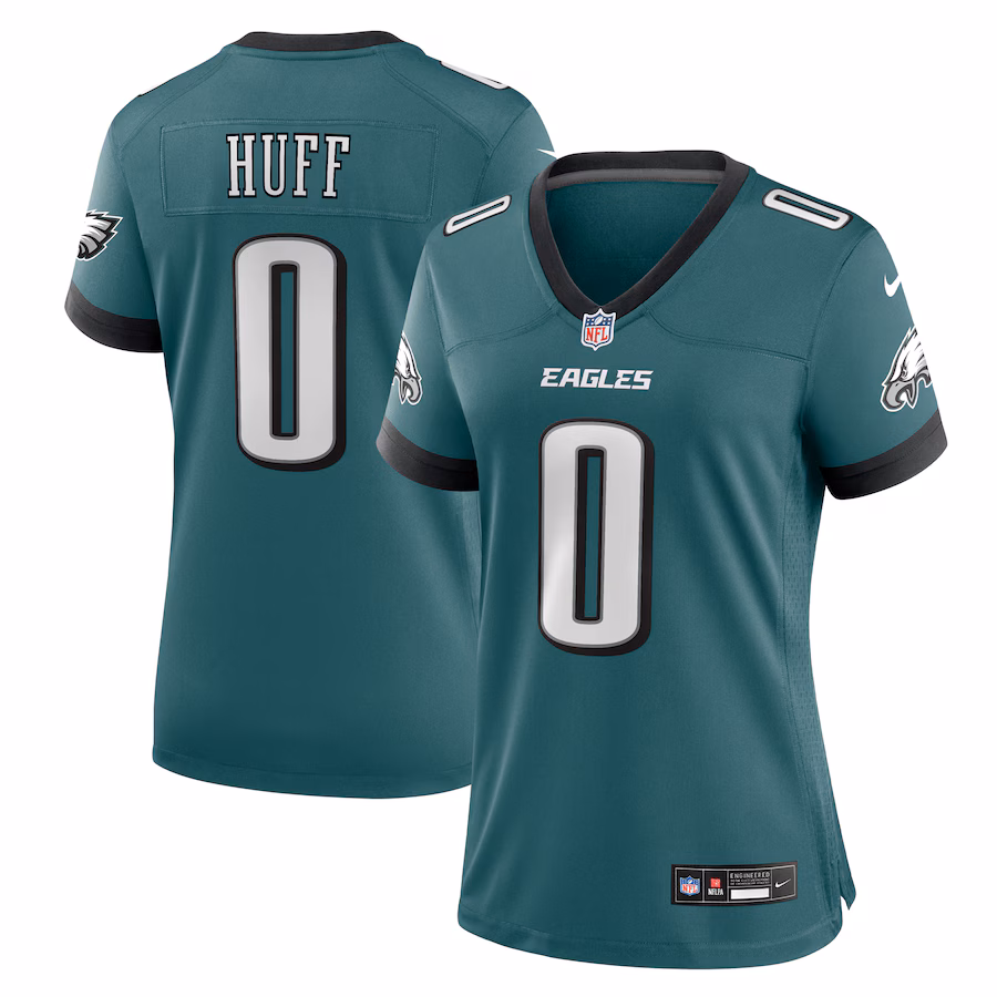 Women's Philadelphia Eagles Bryce Huff Nike Midnight Green Team Game Jersey - Jersey