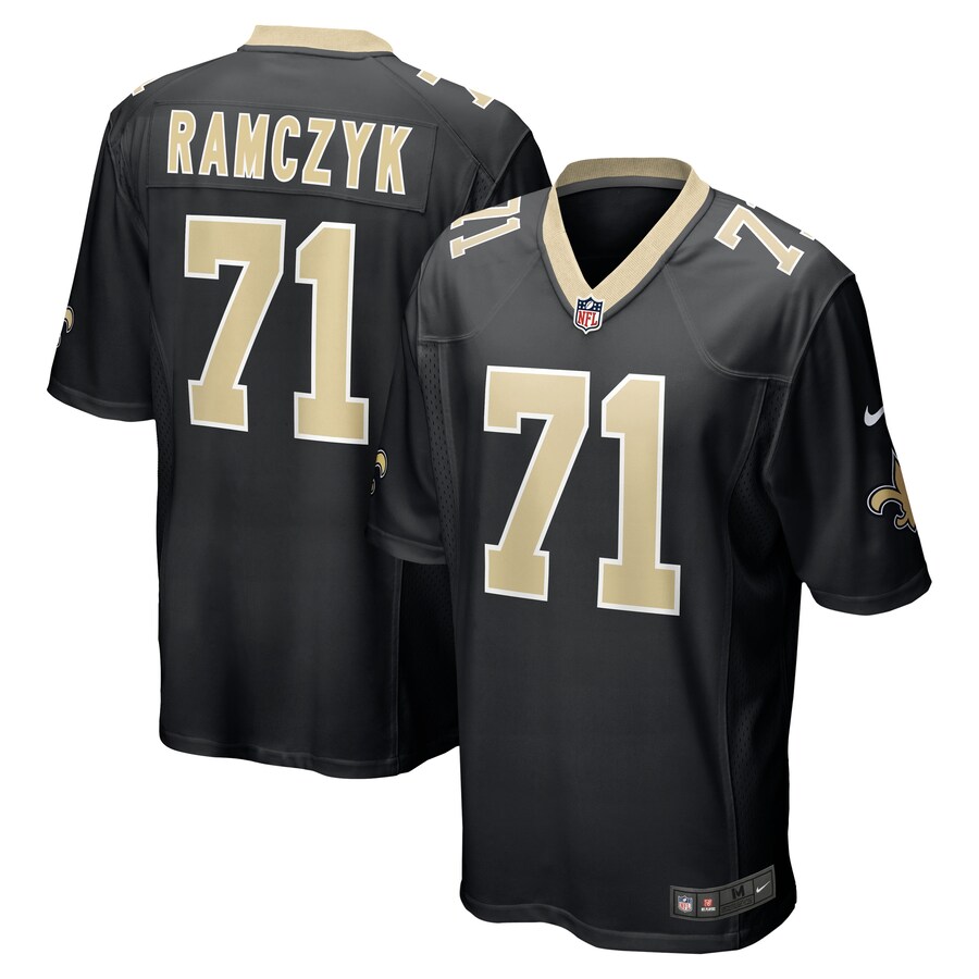 Men's New Orleans Saints Ryan Ramczyk Nike Black Game Jersey - Jersey