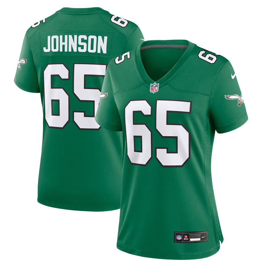 Women's Philadelphia Eagles Lane Johnson Nike Kelly Green Alternate Game Jersey - Jersey