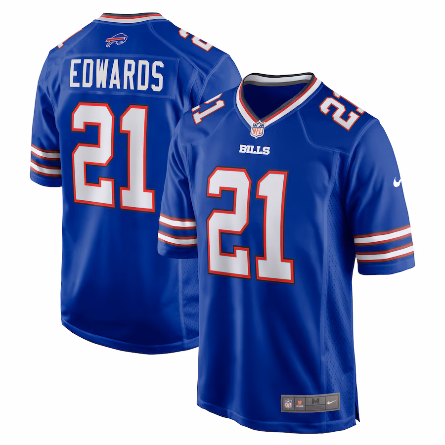 Men's Buffalo Bills Mike Edwards Nike  Royal  Game Jersey - Jersey