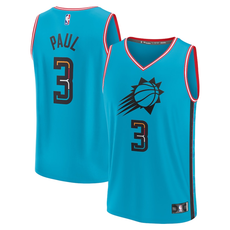 Men's Phoenix Suns Chris Paul Fanatics Teal Fastbreak Jersey - City Edition - Jersey