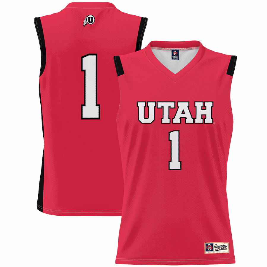 Youth GameDay Greats #1 Red Utah Utes Lightweight Basketball Jersey - Jersey