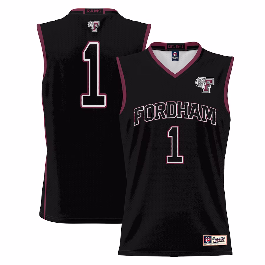 #1  Fordham Rams GameDay Greats  Lightweight Basketball Jersey - Black - Jersey
