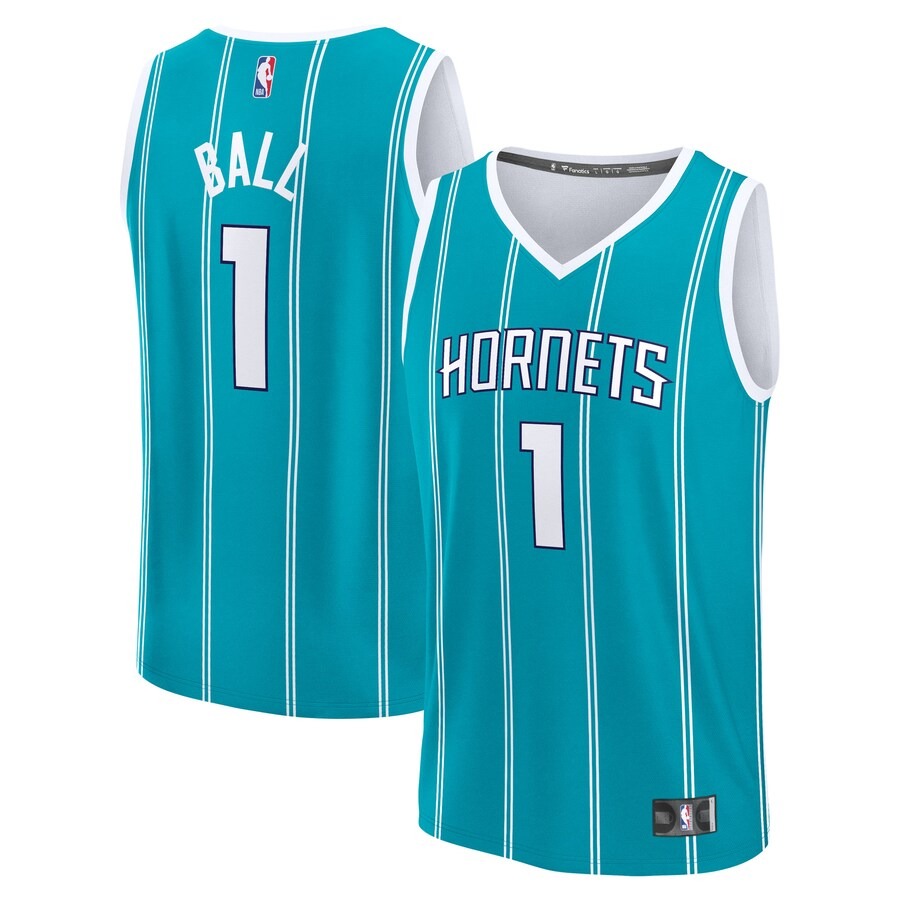 Men's Charlotte Hornets LaMelo Ball Fanatics Teal Fast Break Replica Player Jersey - Icon Edition - Jersey