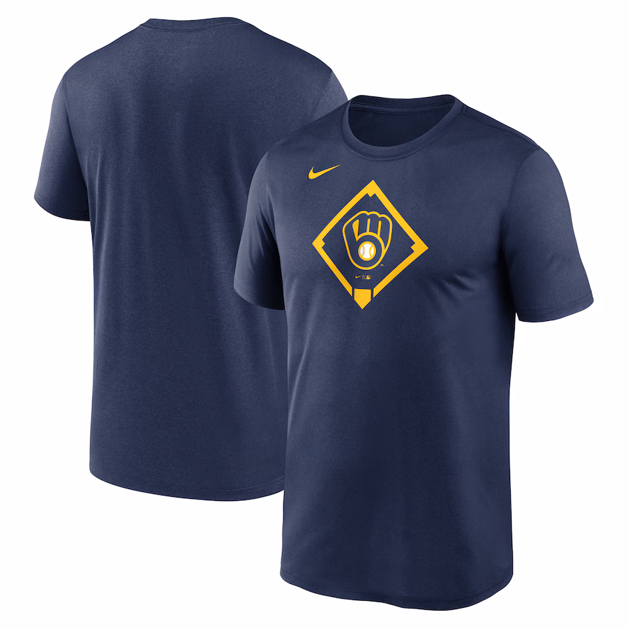 Men's Milwaukee Brewers Nike Navy Icon Legend Performance T-Shirt - Jersey