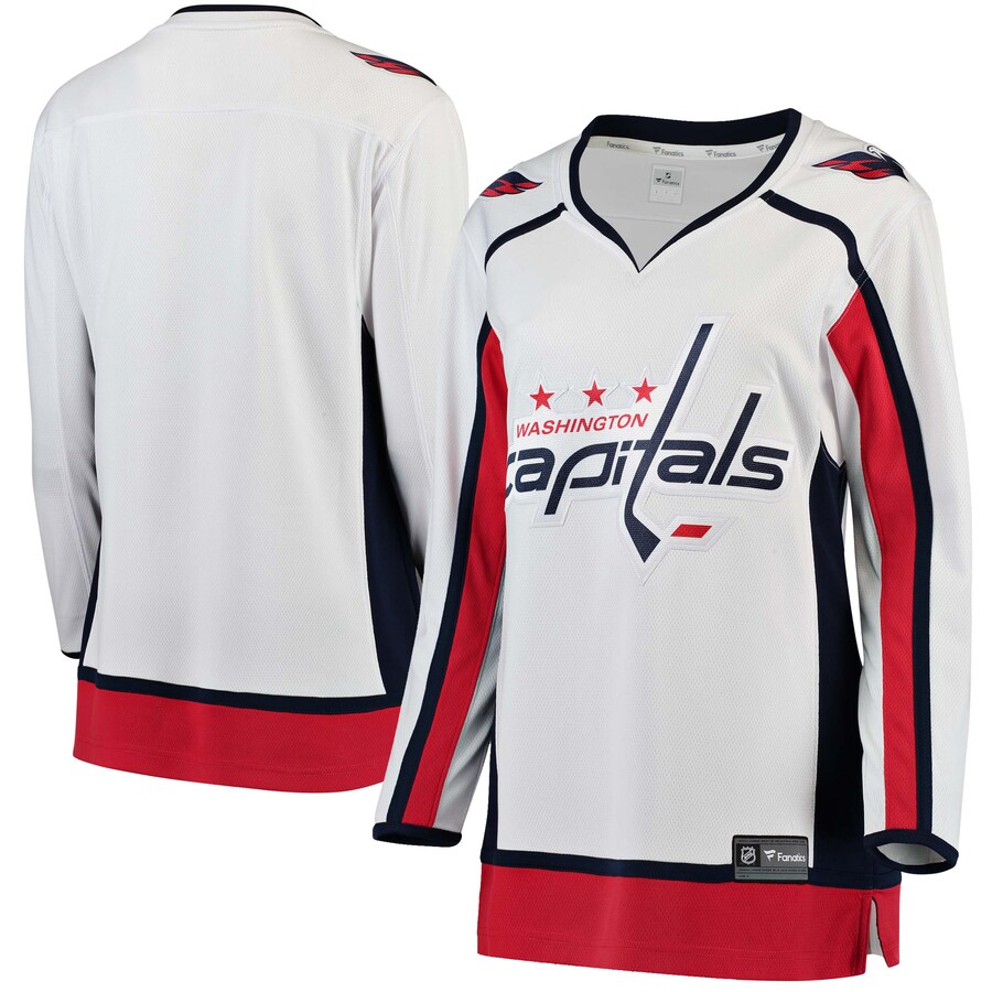 Women's Washington Capitals Fanatics Branded White Away Breakaway Jersey - Jersey