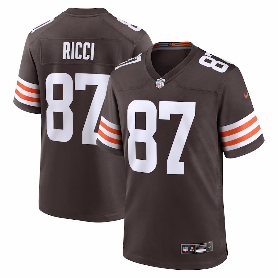 Men's Cleveland Browns Giovanni Ricci Nike  Brown  Game Jersey - Jersey