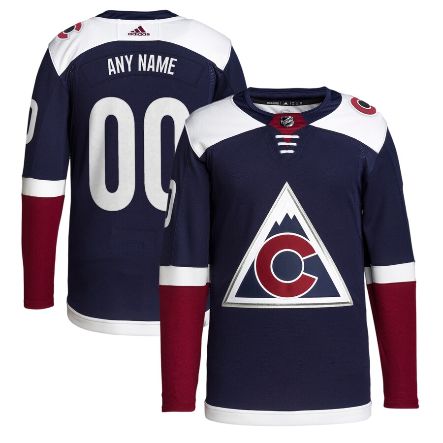 Men's Colorado Avalanche adidas Navy 2018/19 Alternate Primegreen Authentic Pro Custom Jersey - Jersey
