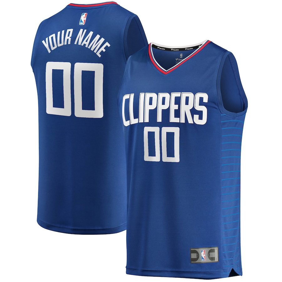 Youth LA Clippers Fanatics Royal Fast Break Custom Replica Jersey - Icon Edition - Jersey