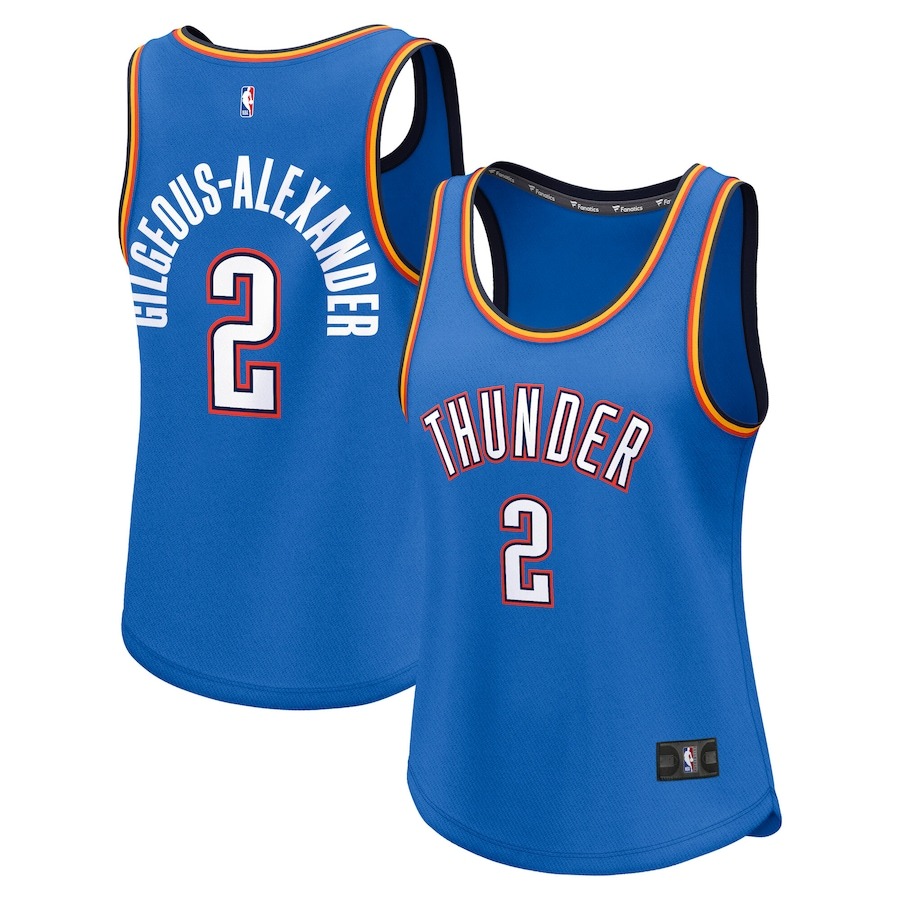 Women's Oklahoma City Thunder Shai Gilgeous-Alexander Fanatics Blue Fast Break Player Jersey - Icon Edition - Jersey