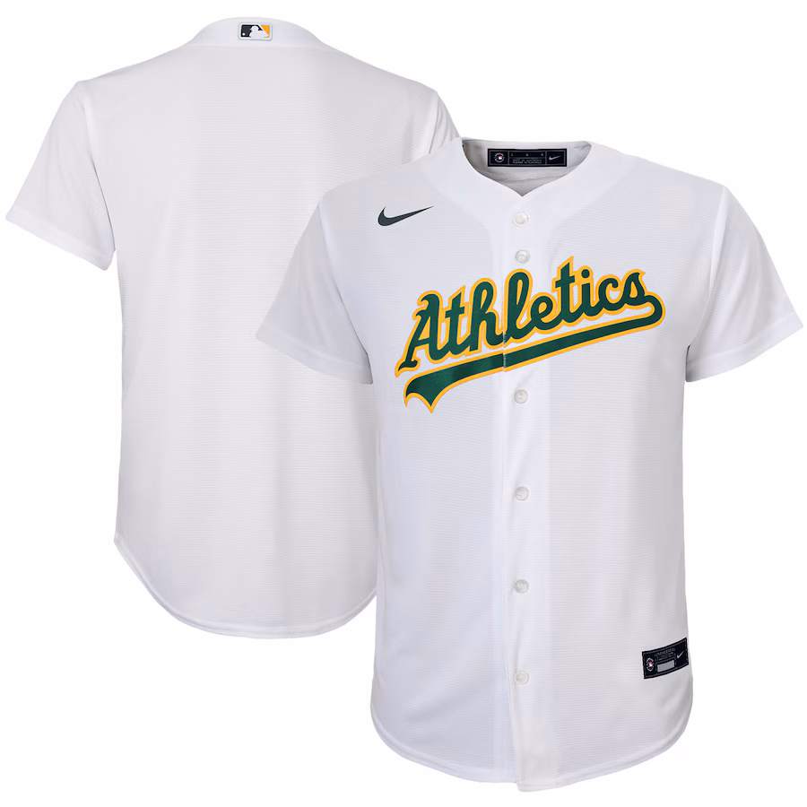Youth Athletics Nike White Home Replica Team Jersey - Jersey