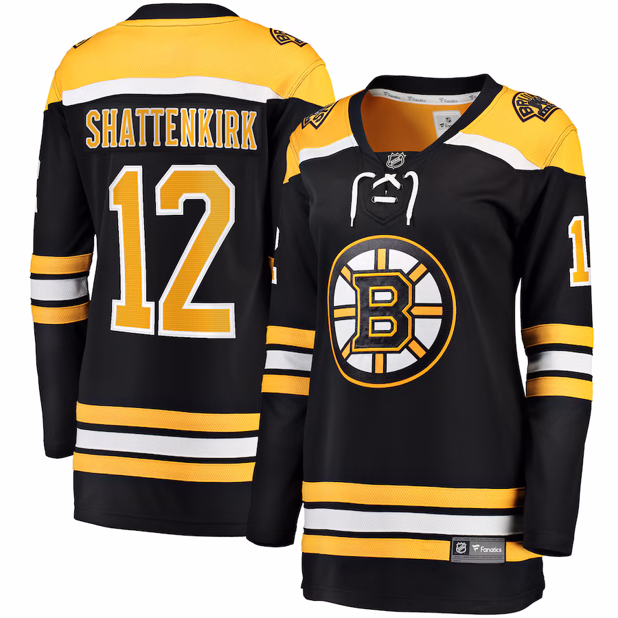 Women's Boston Bruins Kevin Shattenkirk Fanatics Black Home Breakaway Player Jersey - Jersey