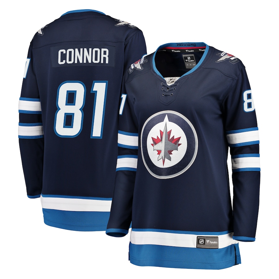 Women's Winnipeg Jets Kyle Connor Fanatics Navy Breakaway Jersey - Jersey
