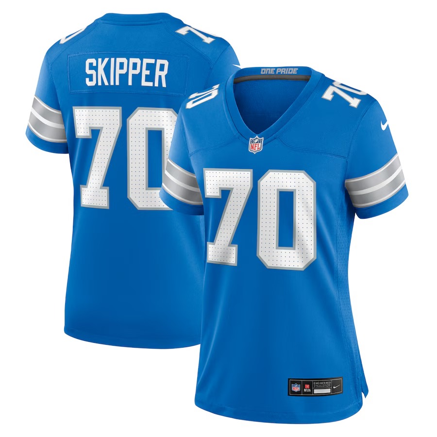 Women's Detroit Lions Dan Skipper Nike Blue Team Game Jersey - Jersey
