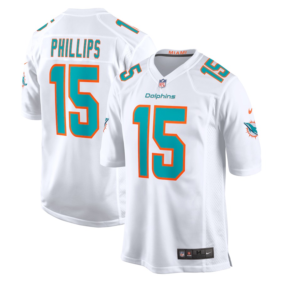 Men's Miami Dolphins Jaelan Phillips Nike  White  Game Jersey - Jersey
