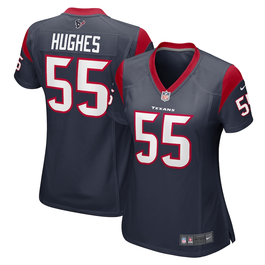 Women's Houston Texans Jerry Hughes Nike Navy Game Player Jersey - Jersey
