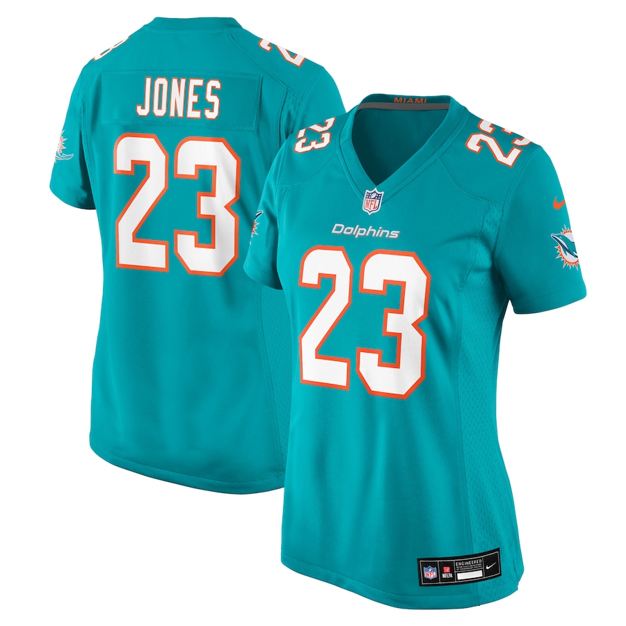 Women's Miami Dolphins Jack Jones Nike Aqua Team Game Jersey - Jersey