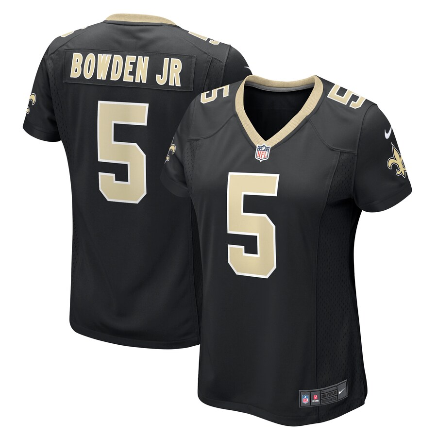 Women's New Orleans Saints Lynn Bowden Jr. Nike  Black Team Game Jersey - Jersey