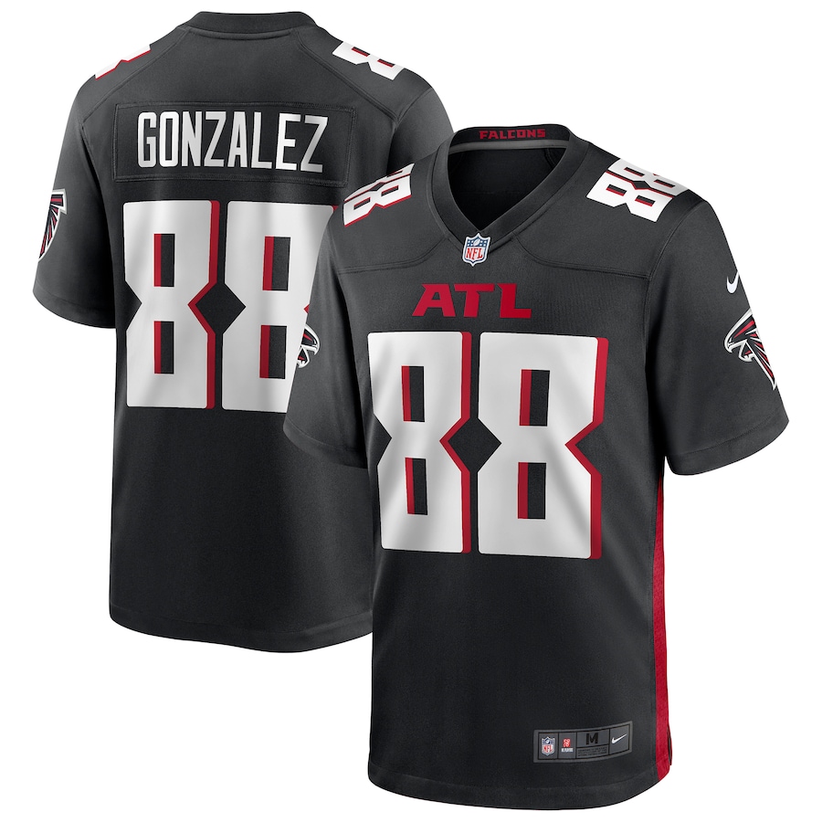 Men's Atlanta Falcons Tony Gonzalez Nike Black Game Retired Player Jersey - Jersey