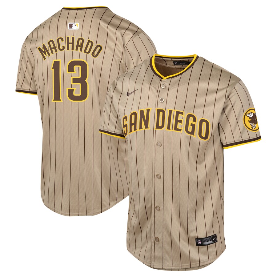 Youth San Diego Padres Manny Machado Nike Sand Alternate Limited Player Jersey - Jersey
