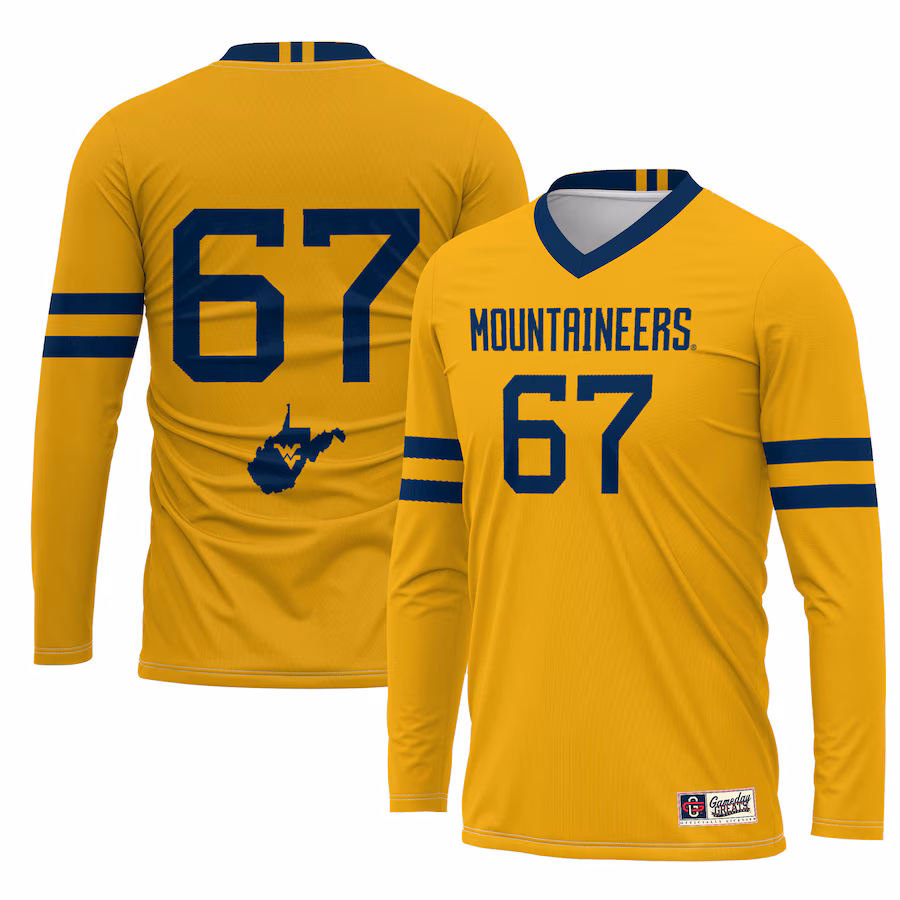 Youth GameDay Greats #67 Gold West Virginia Mountaineers Lightweight Women's Volleyball Jersey - Jersey