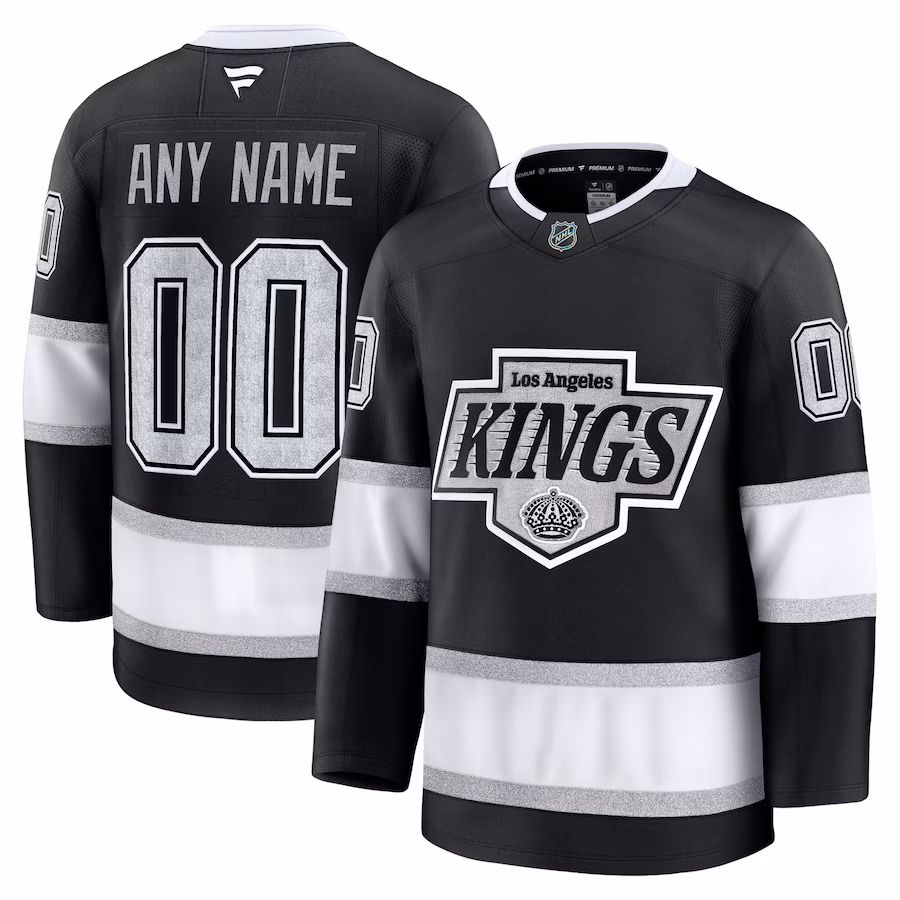 Men's Los Angeles Kings Fanatics Black Home Premium Custom Jersey - Jersey