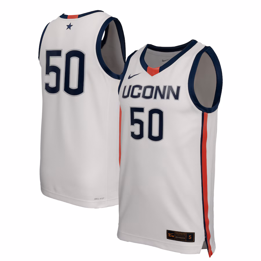 Men's Nike White UConn Huskies Replica Basketball Jersey - Jersey