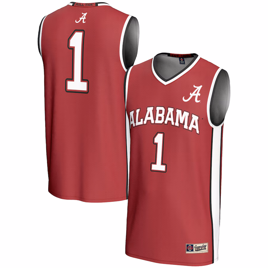 Youth GameDay Greats #1 Crimson Alabama Crimson Tide Lightweight Basketball Jersey - Jersey
