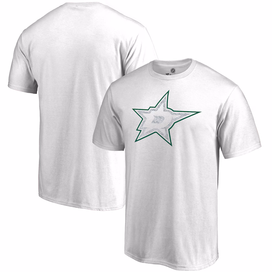 Men's Dallas Stars White WhiteOut T-Shirt - Jersey