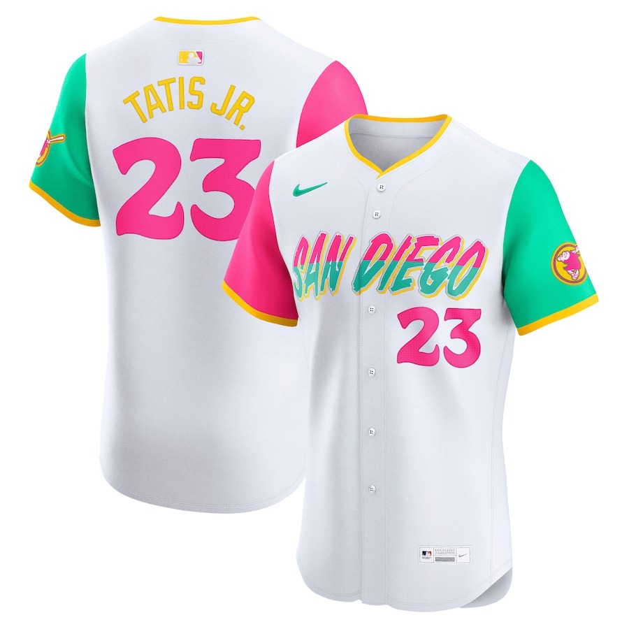 Men's San Diego Padres Fernando Tatis Jr. Nike White City Connect Elite Jersey - Jersey