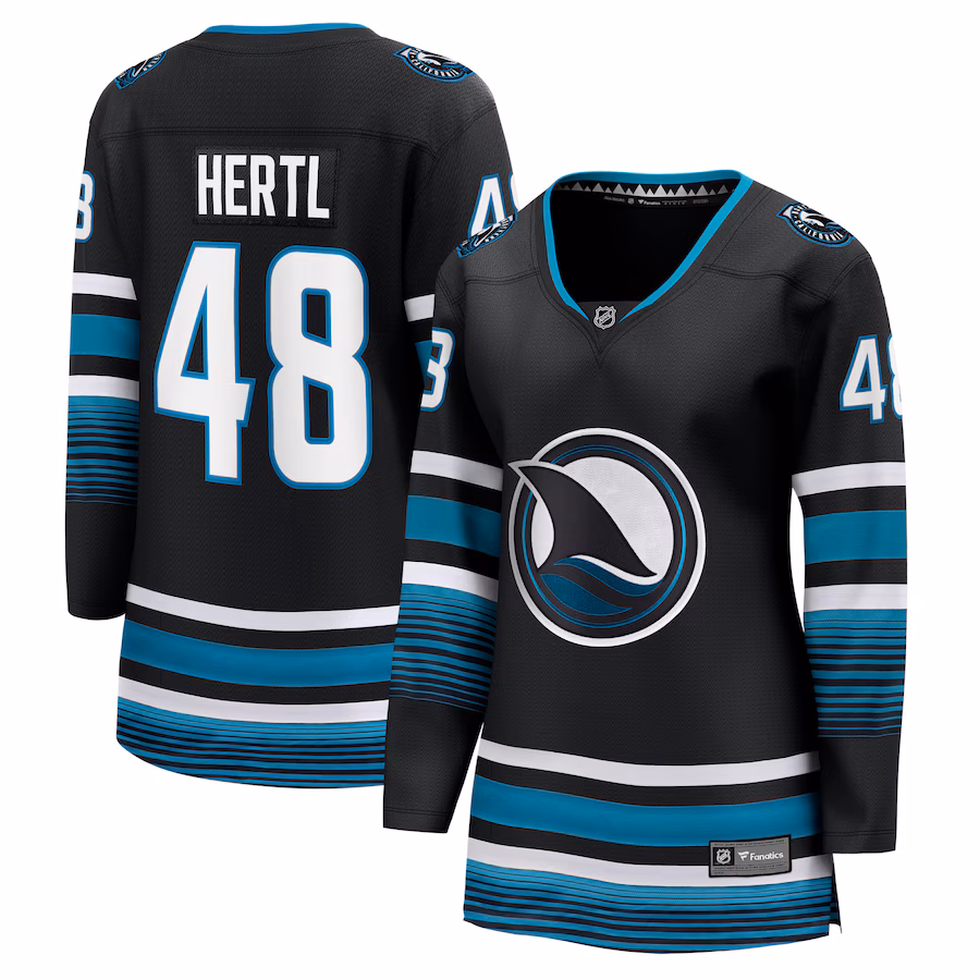 Women's San Jose Sharks Tomas Hertl Fanatics Black Alternate Premier Breakaway Player Jersey - Jersey