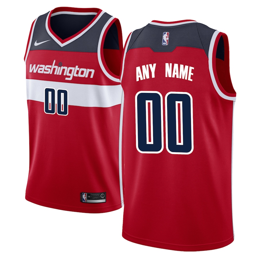 Men's Washington Wizards Nike Red Swingman Custom Jersey - Icon Edition - Jersey