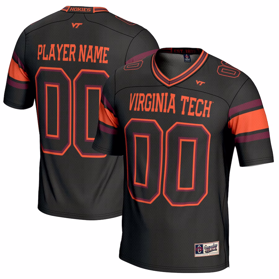 Virginia Tech Hokies GameDay Greats NIL Pick-A-Player Football Jersey - Black - Jersey