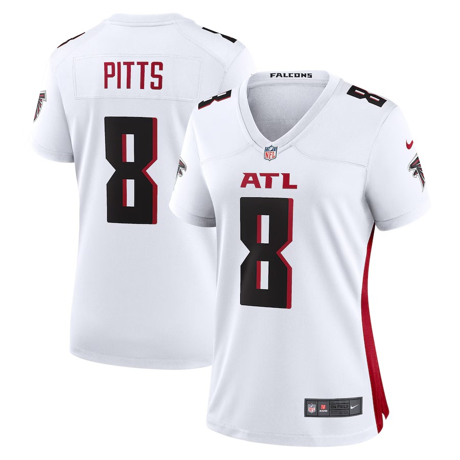 Women's Atlanta Falcons Kyle Pitts Nike White Game Player Jersey - Jersey