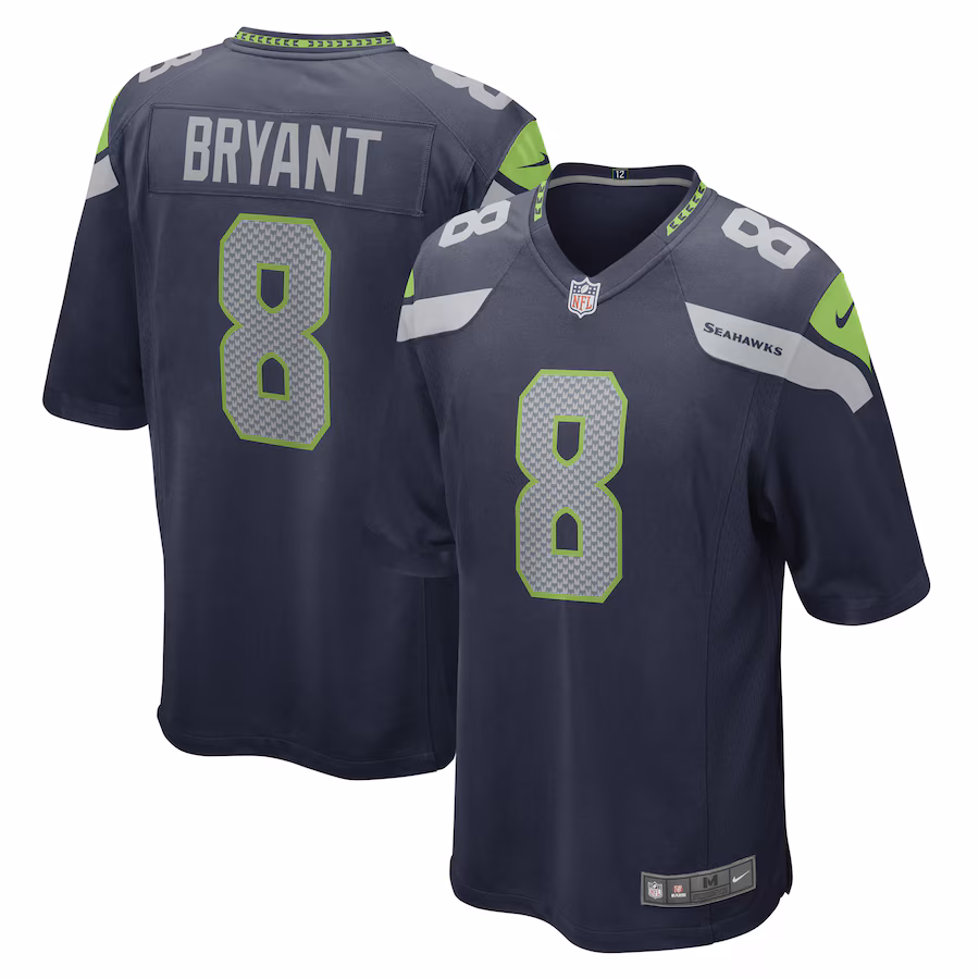 Men's Seattle Seahawks Coby Bryant Nike College Navy Game Player Jersey - Jersey