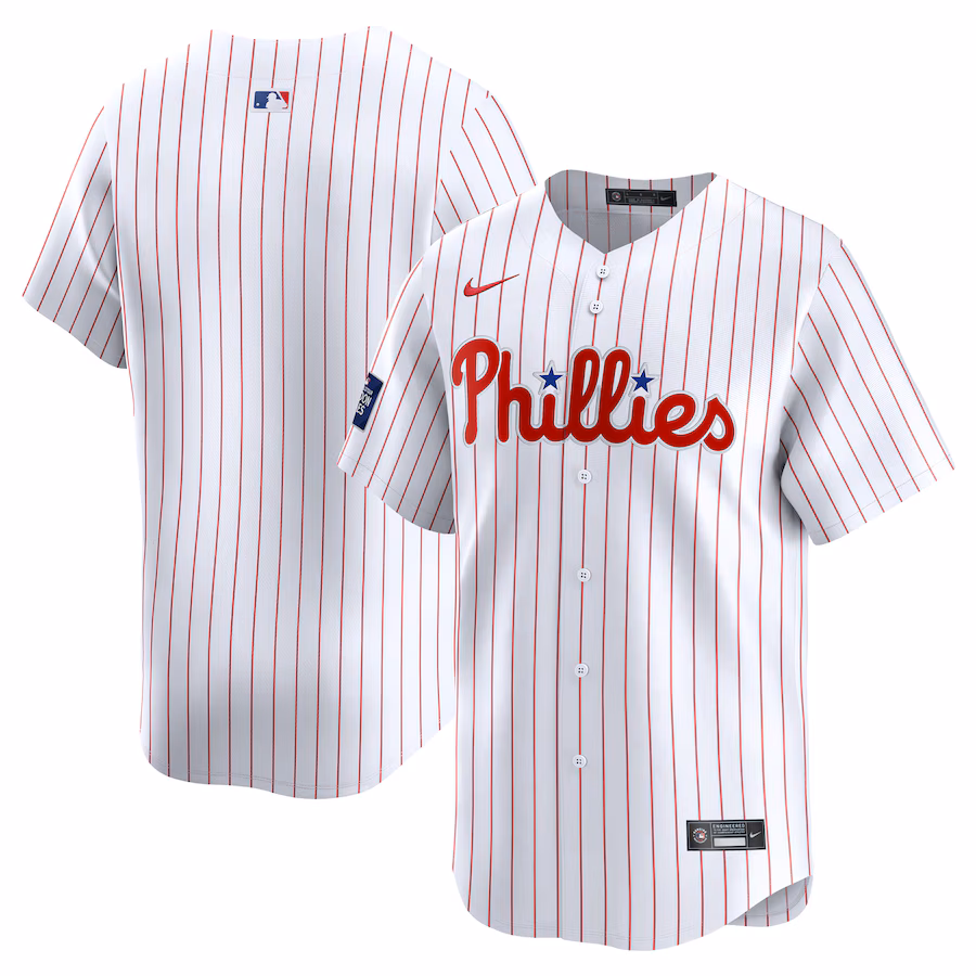 Men's Philadelphia Phillies  Nike White 2024 MLB World Tour London Series Home Limited Jersey - Jersey