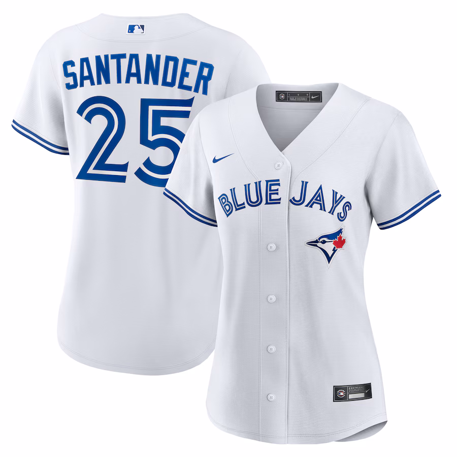 Women's Toronto Blue Jays Anthony Santander Nike White Home Replica Jersey - Jersey