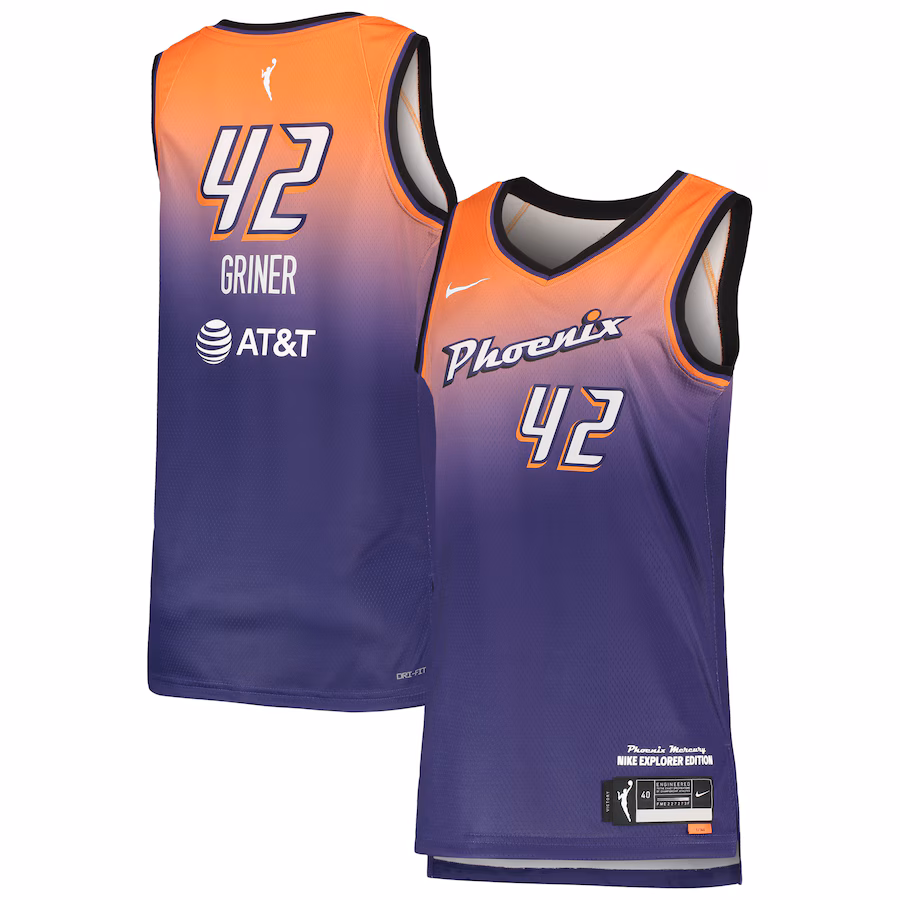 Women's Phoenix Mercury Brittney Griner Nike Purple 2021 Explorer Edition Victory Player Jersey - Jersey