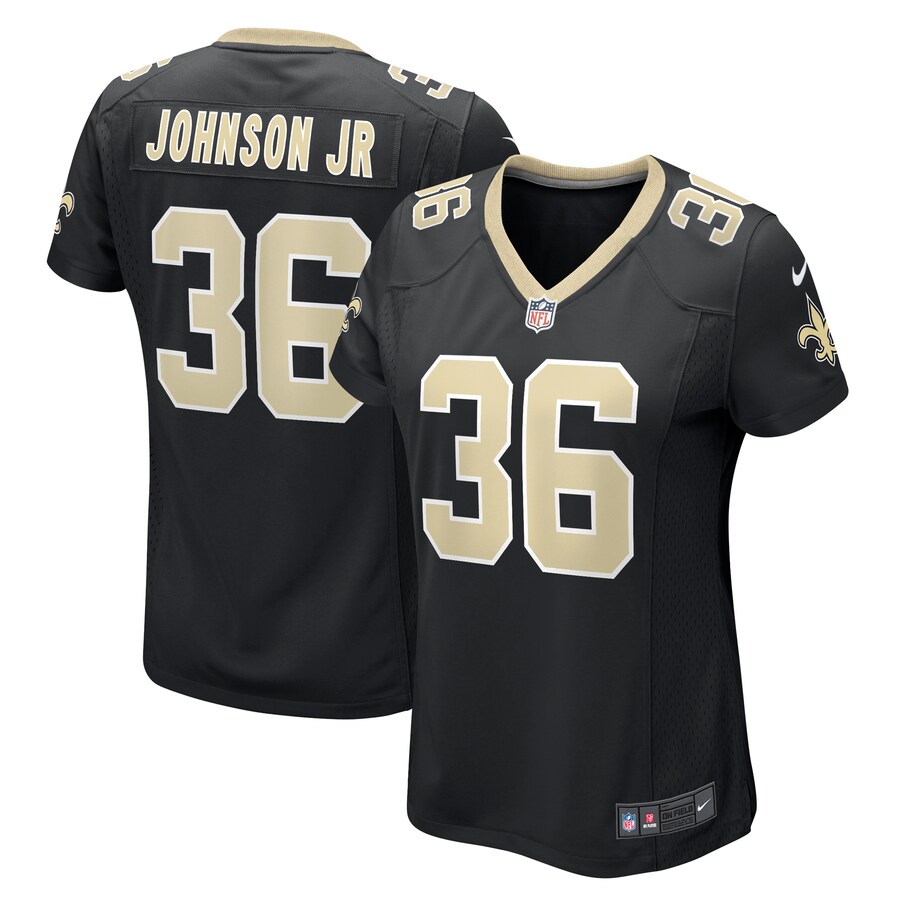 Women's New Orleans Saints Anthony Johnson Nike  Black Team Game Jersey - Jersey