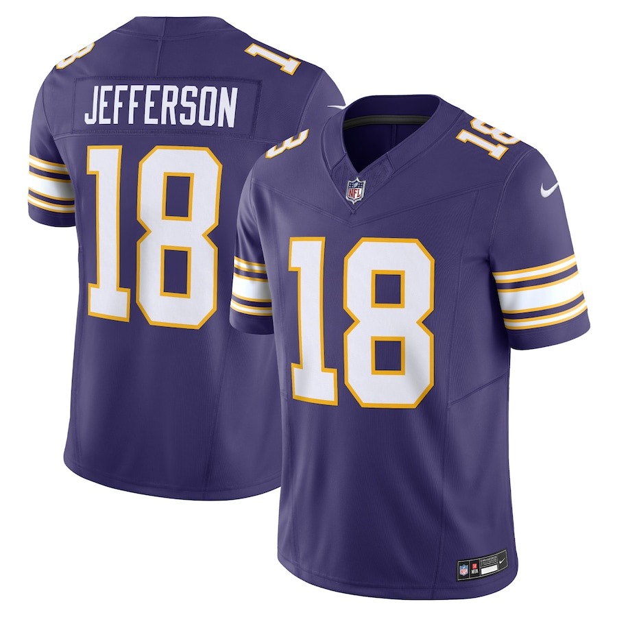 Men's Minnesota Vikings Justin Jefferson Nike Purple Vapor F.U.S.E. Limited Jersey - Jersey