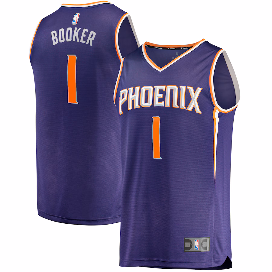 Men's Phoenix Suns Devin Booker Fanatics Purple Big & Tall Fast Break Player Jersey - Icon Edition - Jersey