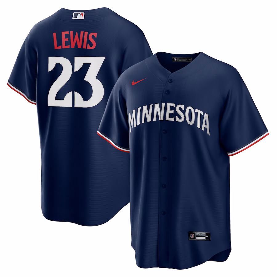 Men's Minnesota Twins Royce Lewis Nike Navy Alternate 2 Replica Jersey - Jersey