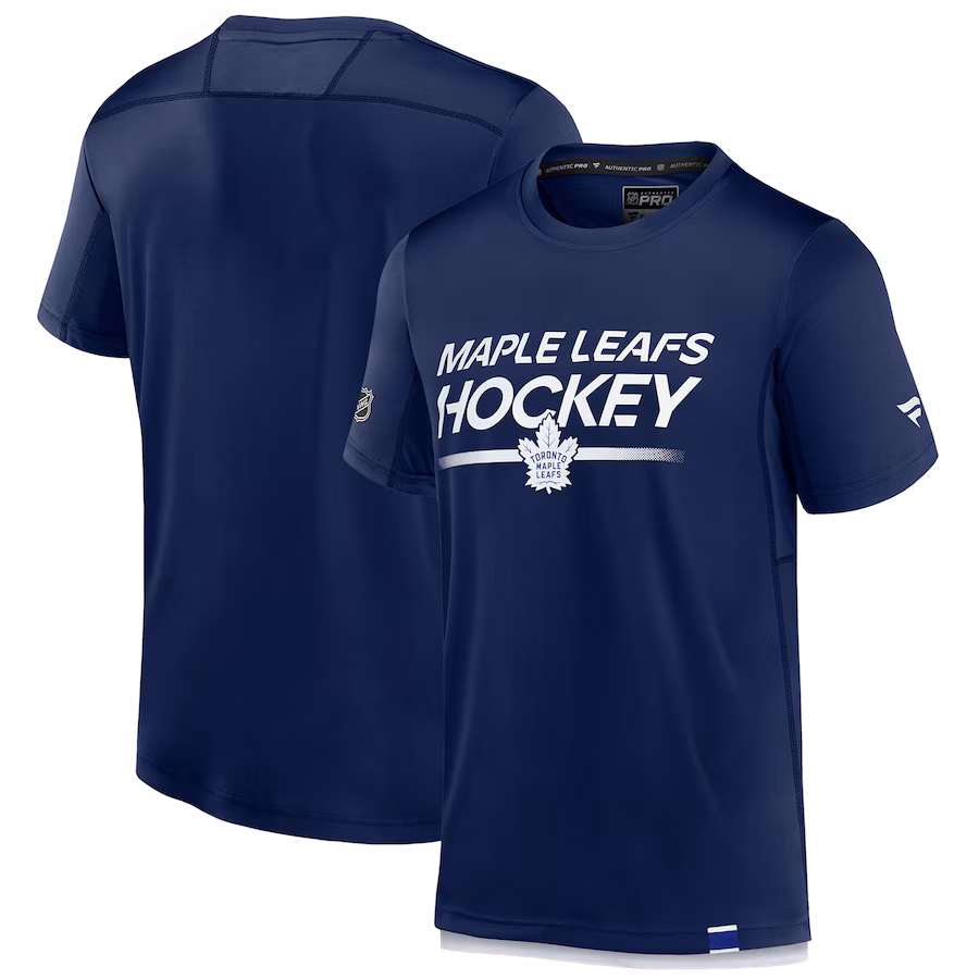 Men's Toronto Maple Leafs Fanatics Cobalt Tech T-Shirt - Jersey