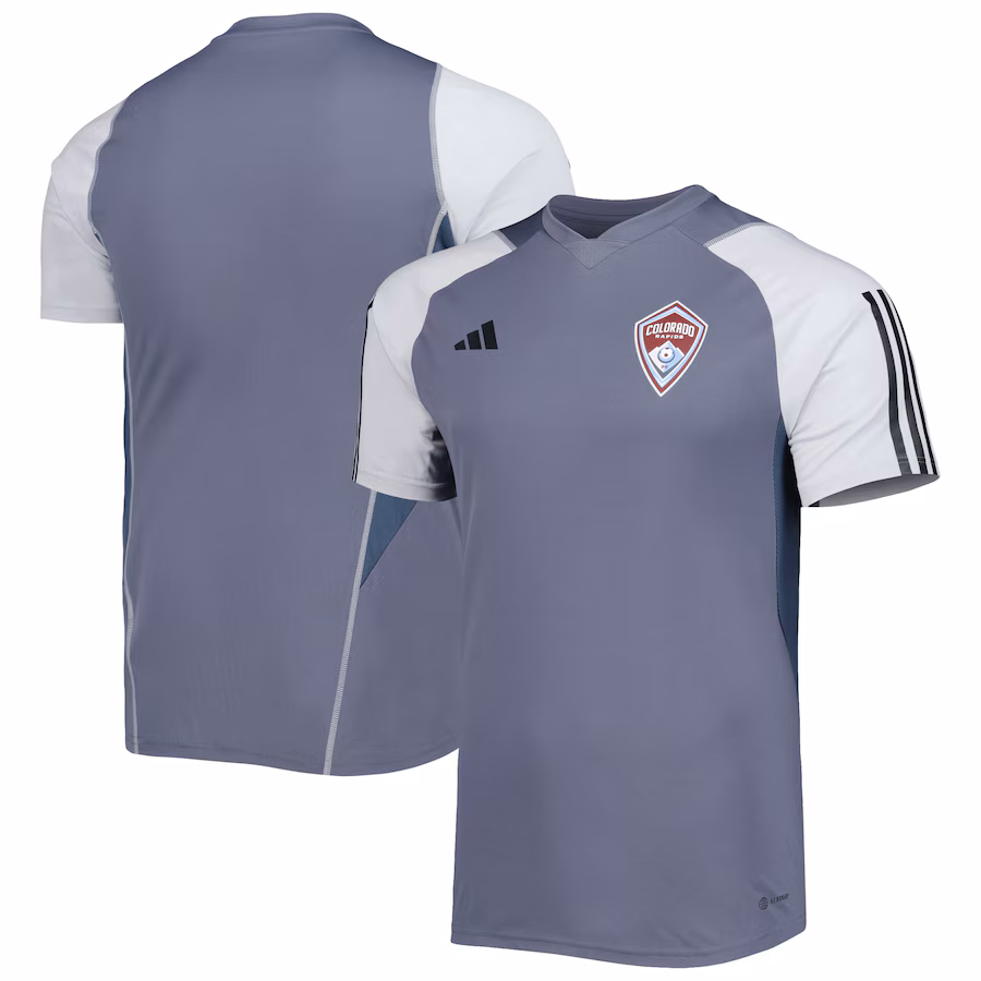 Men's Colorado Rapids adidas Gray 2023 On-Field Training Jersey - Jersey