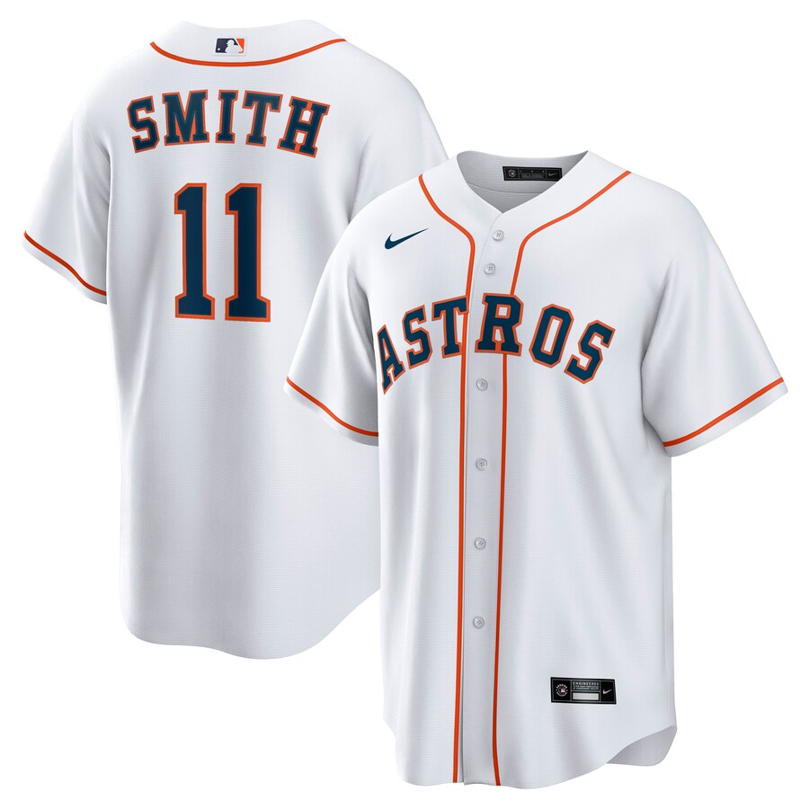 Men's Houston Astros Cam Smith Nike White Home Replica Jersey - Jersey