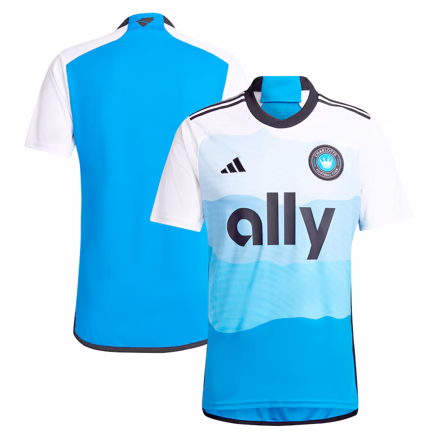 Men's Charlotte FC  adidas Blue 2024 The Carolina Kit: Explore Replica Jersey - Jersey