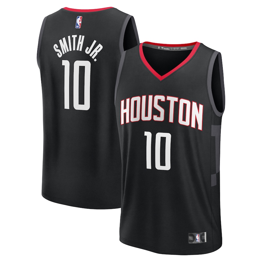 Youth Houston Rockets Jabari Smith Jr. Fanatics Black Fast Break Replica Player Jersey - Statement Edition - Jersey