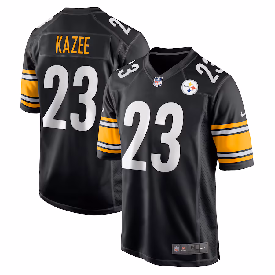 Men's Pittsburgh Steelers Damontae Kazee Nike  Black  Game Jersey - Jersey