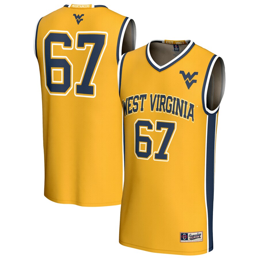 Youth GameDay Greats Gold West Virginia Mountaineers Lightweight Collegiate Basketball Fashion Jersey - Jersey