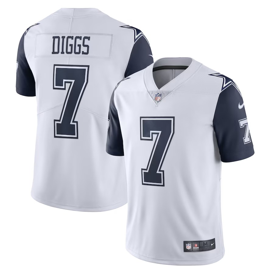 Men's Dallas Cowboys Trevon Diggs Nike White Limited Vapor Jersey - Jersey